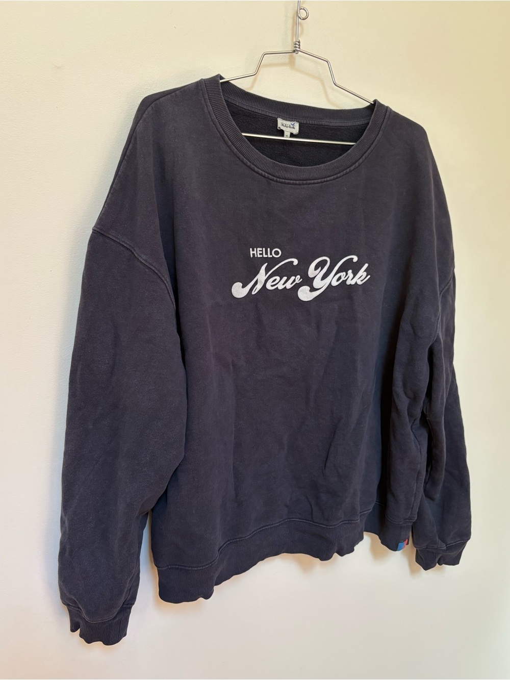 Kule The Oversized Hello New York Crewneck Sweatshirt Size XL - Picture 8 of 11
